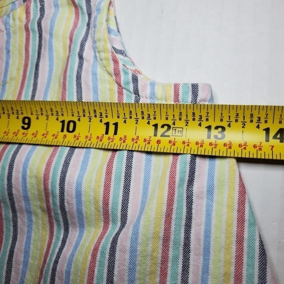 Hanna Andersson Sz 5 Dress Sundress Trapeze Swing Sleeveless Pockets Rainbow - Picture 6 of 9